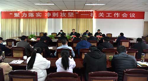 公司召開“聚力落實 沖刺攻堅”機關(guān)工作會議