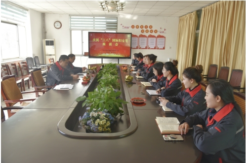 公司召開(kāi)慶?！叭恕眹?guó)際婦女節(jié)座談會(huì)